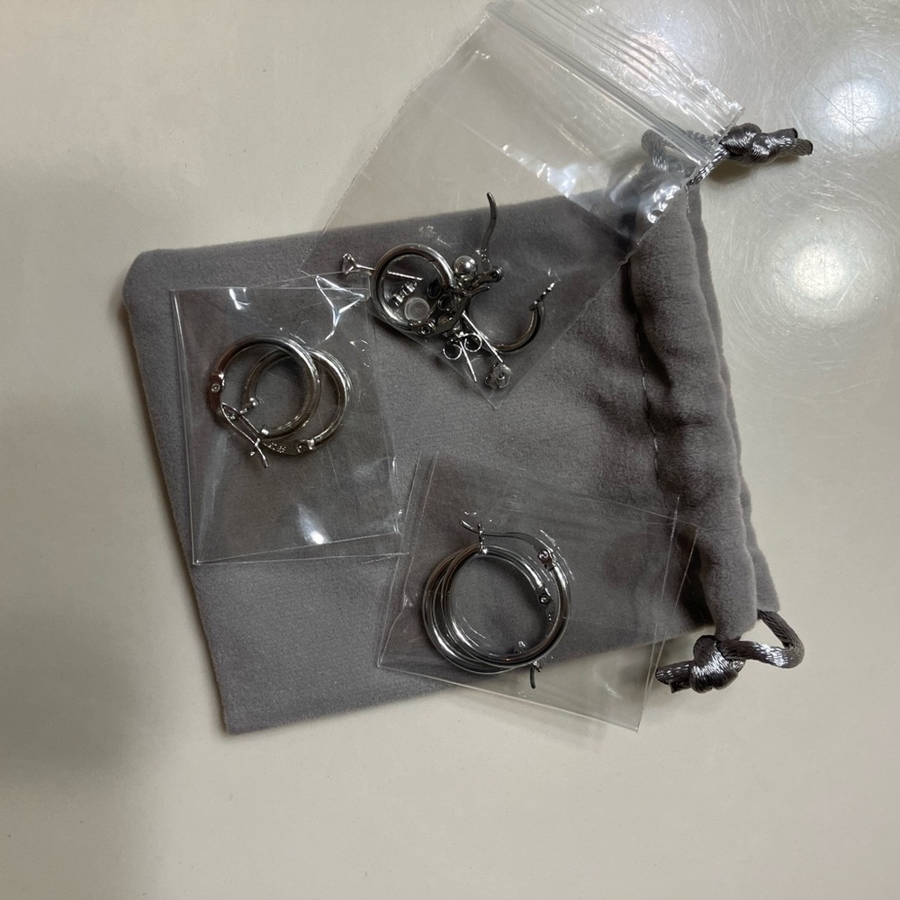 Sterling silver earring set